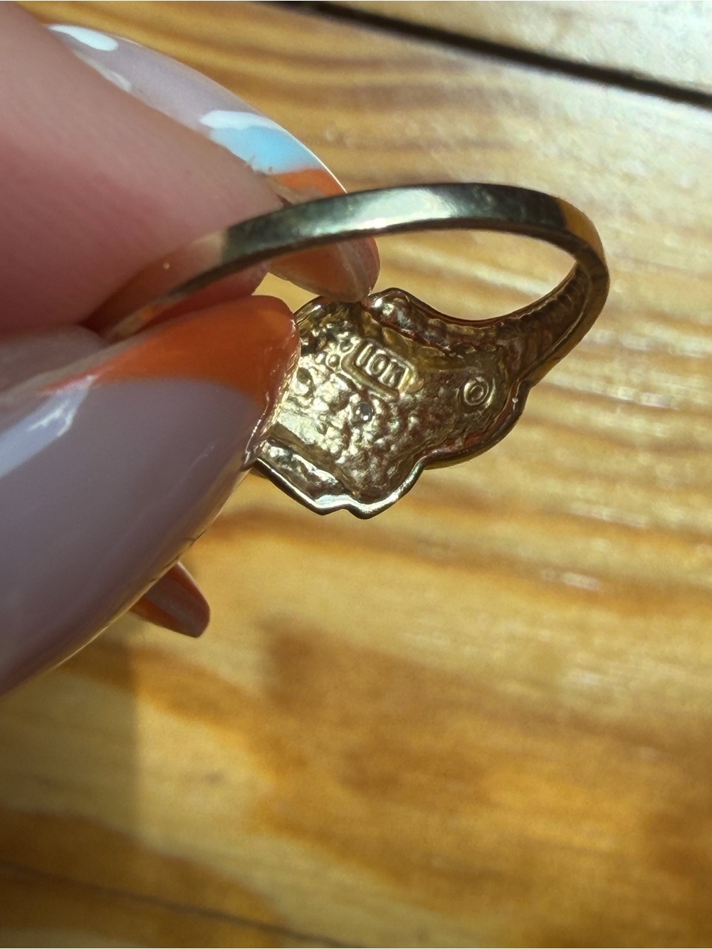 10k Stamped Gold Ring Pave Diamond Cluster Ring Sz 7 - Picture 7 of 8